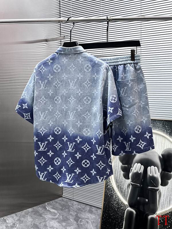 Ocean Fade Monogram Short Set